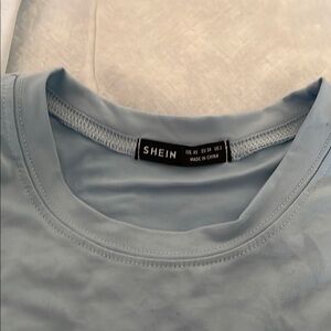 Shein Light Blue T-Shirt